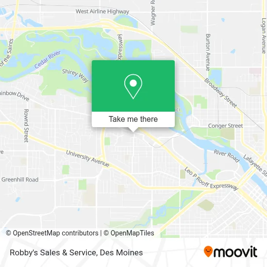 Robby's Sales & Service map