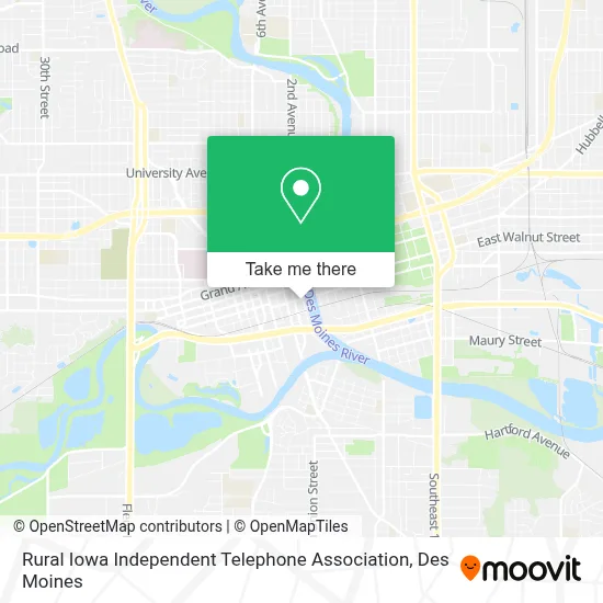 Rural Iowa Independent Telephone Association map
