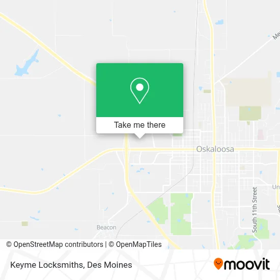 Keyme Locksmiths map