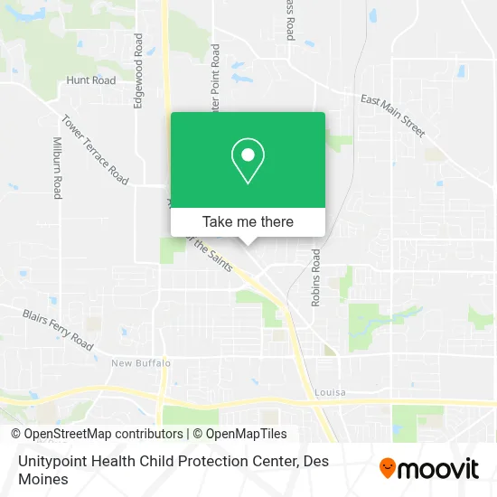 Unitypoint Health Child Protection Center map