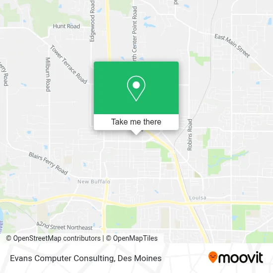 Evans Computer Consulting map