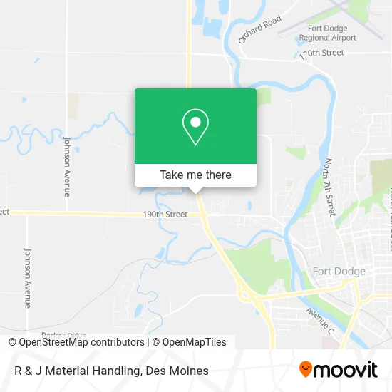 R & J Material Handling map