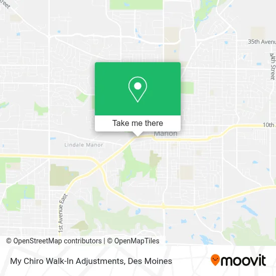 My Chiro Walk-In Adjustments map