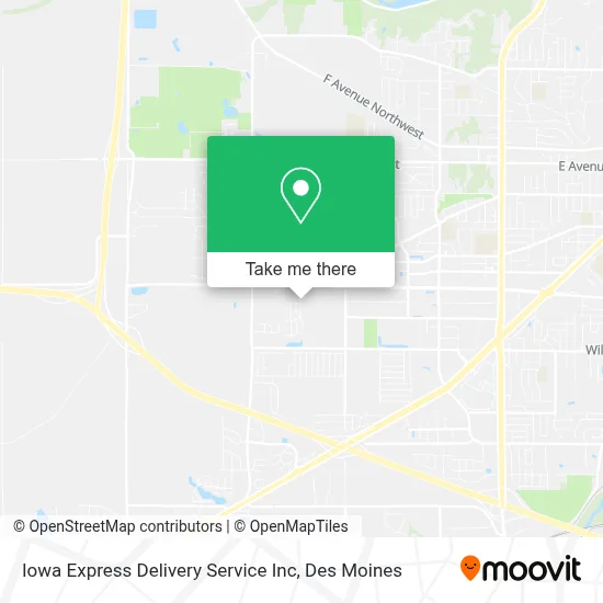 Iowa Express Delivery Service Inc map