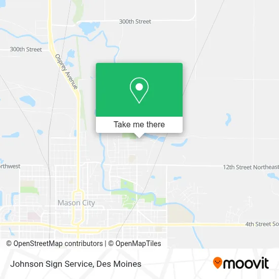 Johnson Sign Service map