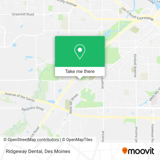 Ridgeway Dental map