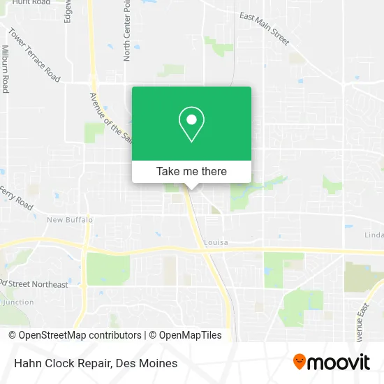 Hahn Clock Repair map