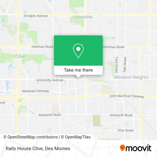 Rally House Clive map