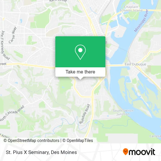 St. Pius X Seminary map