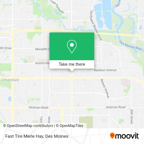 Fast Tire Merle Hay map
