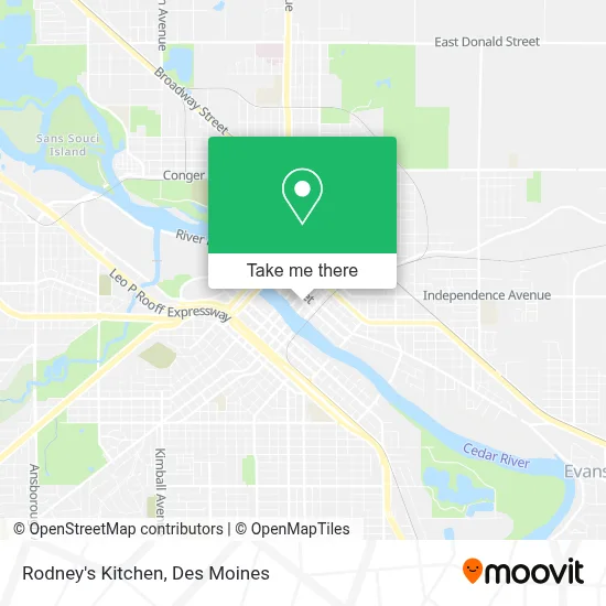 Rodney's Kitchen map