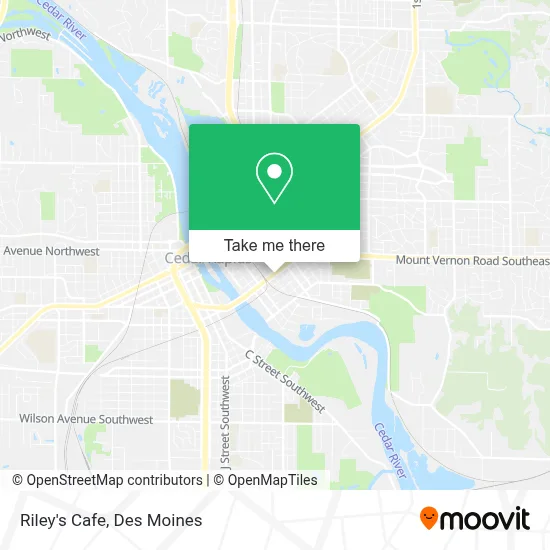 Riley's Cafe map