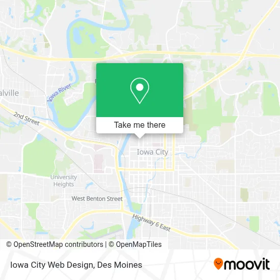 Iowa City Web Design map