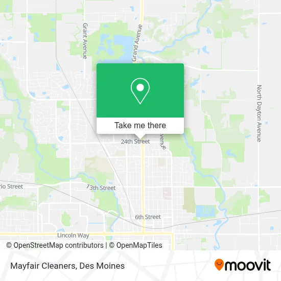 Mayfair Cleaners map