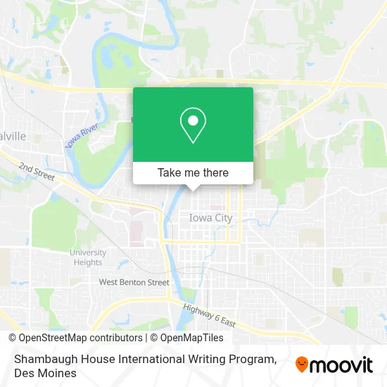 Shambaugh House International Writing Program map