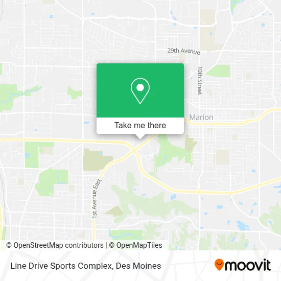 Line Drive Sports Complex map
