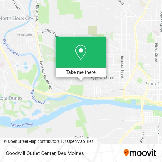 Goodwill Outlet Center map
