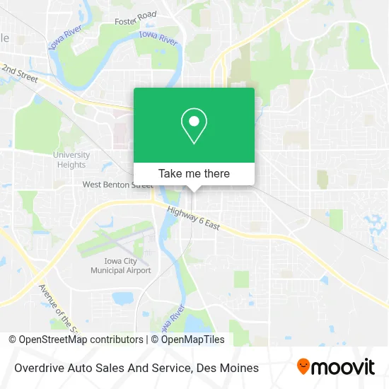 Overdrive Auto Sales And Service map