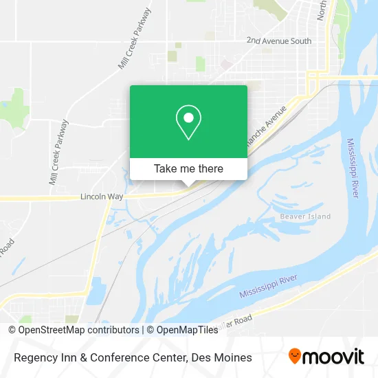 Regency Inn & Conference Center map