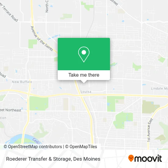 Roederer Transfer & Storage map