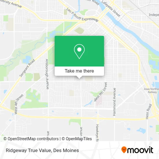 Ridgeway True Value map