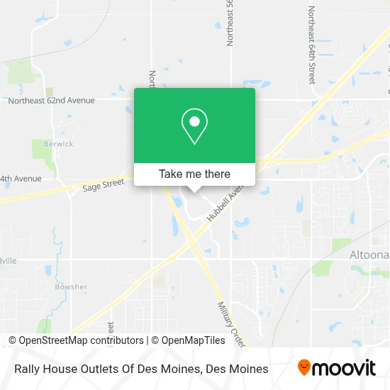 Rally House Outlets Of Des Moines map