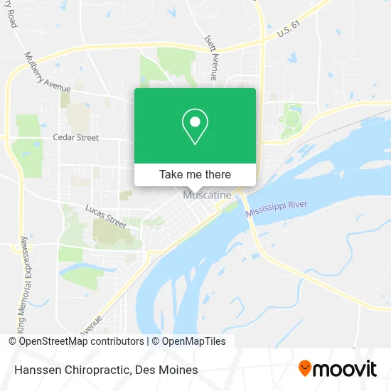 Hanssen Chiropractic map