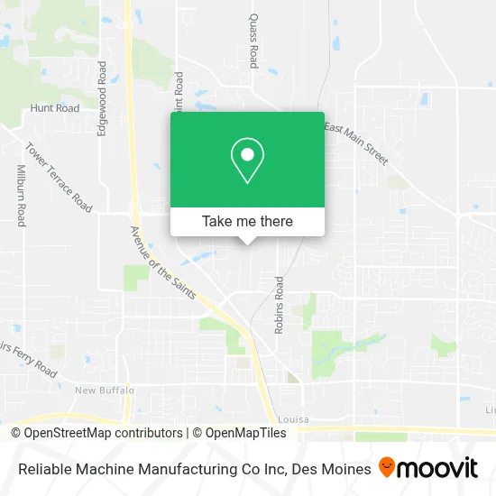 Reliable Machine Manufacturing Co Inc map