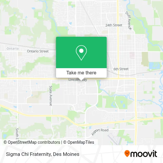 Sigma Chi Fraternity map