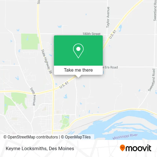 Keyme Locksmiths map