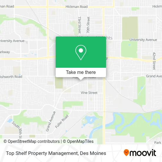 Top Shelf Property Management map