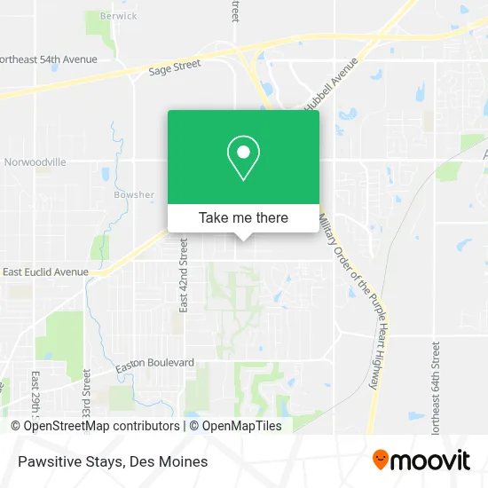 Pawsitive Stays map