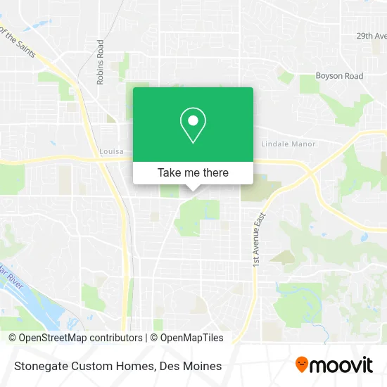Stonegate Custom Homes map