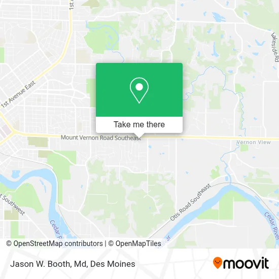 Jason W. Booth, Md map
