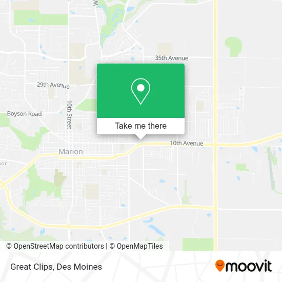 Great Clips map