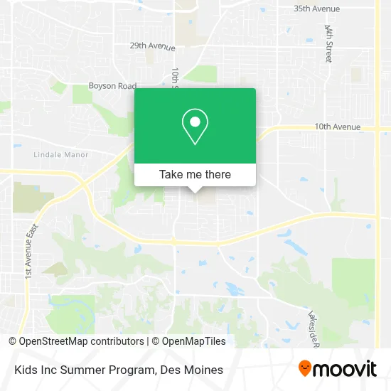 Kids Inc Summer Program map