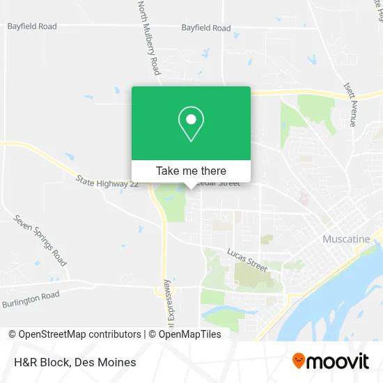 H&R Block map