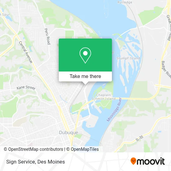 Sign Service map