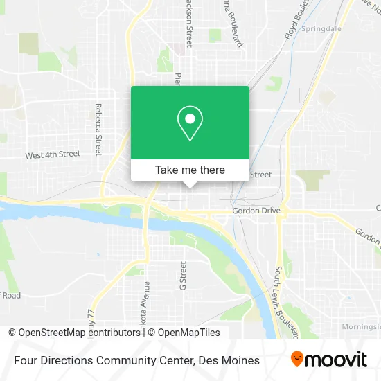 Four Directions Community Center map