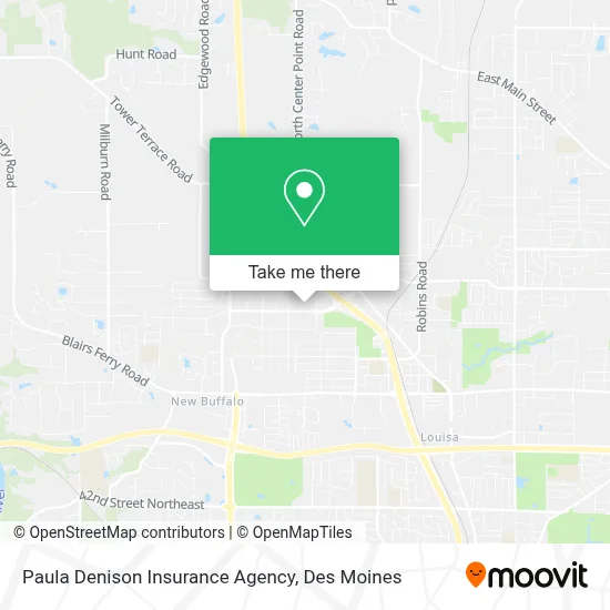 Paula Denison Insurance Agency map