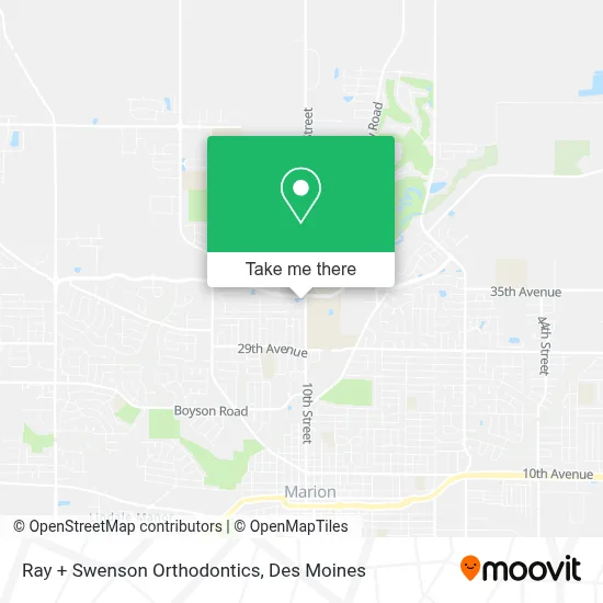 Ray + Swenson Orthodontics map