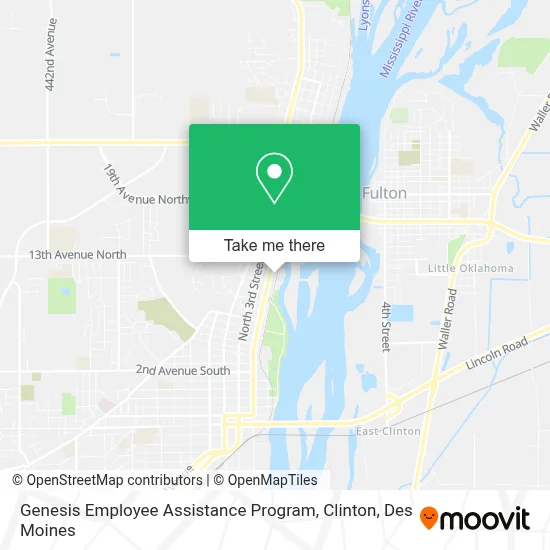 Genesis Employee Assistance Program, Clinton map