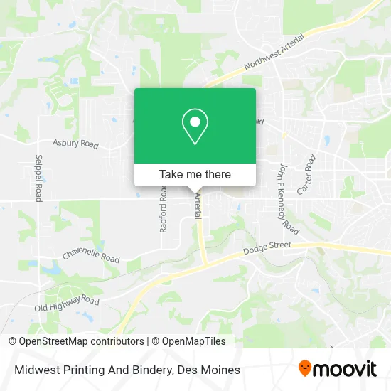 Midwest Printing And Bindery map