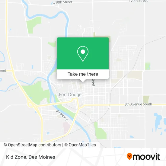 Kid Zone map