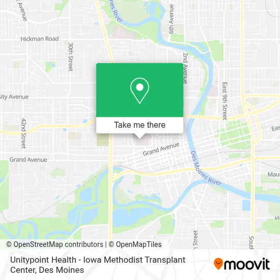 Unitypoint Health - Iowa Methodist Transplant Center map