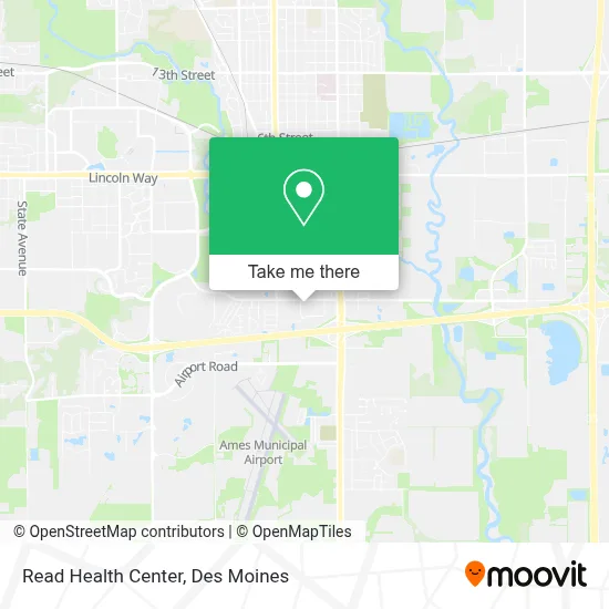 Read Health Center map
