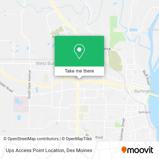 Ups Access Point Location map