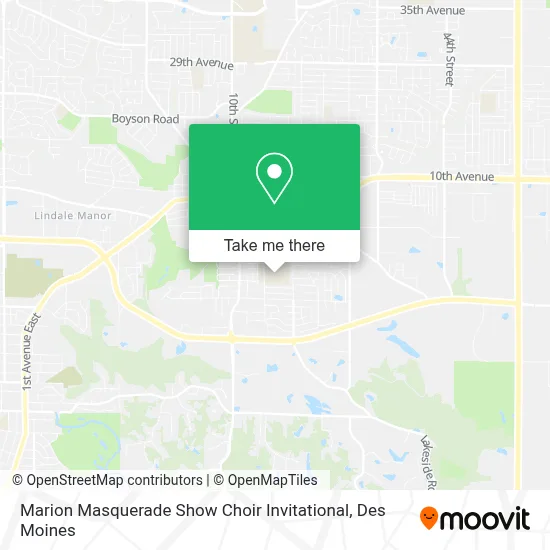 Marion Masquerade Show Choir Invitational map