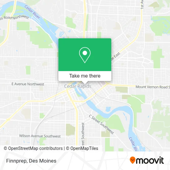 Finnprep map