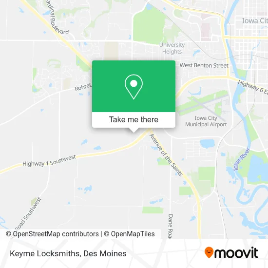 Keyme Locksmiths map